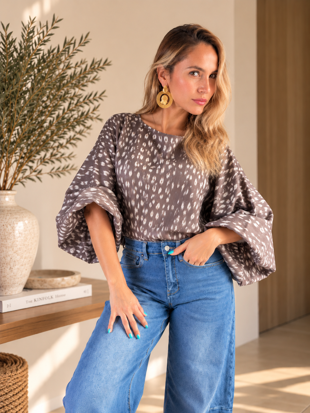 π€ Bambi Balloon Sleeve Top