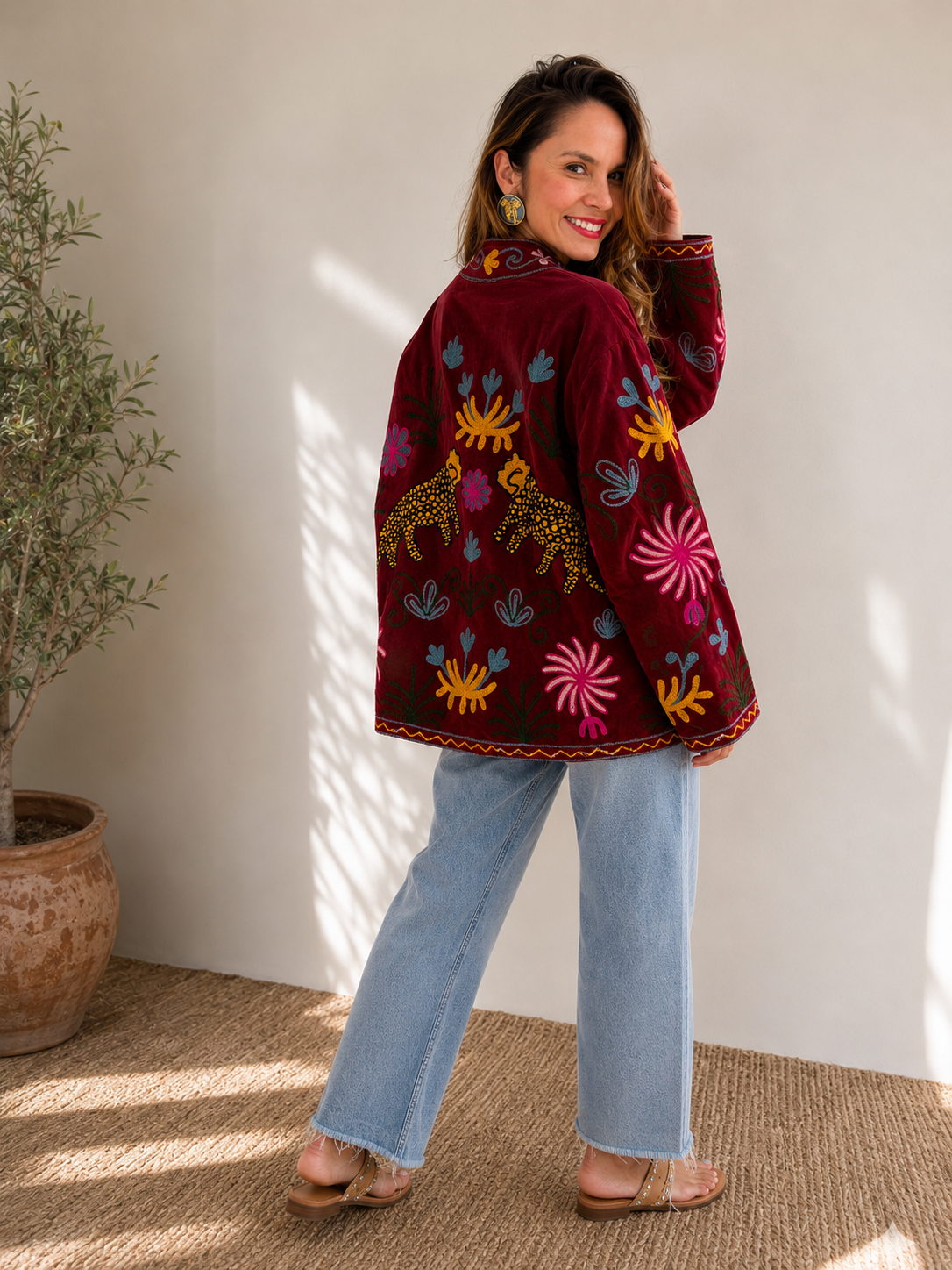 Midnight Safari Velvet Jacket