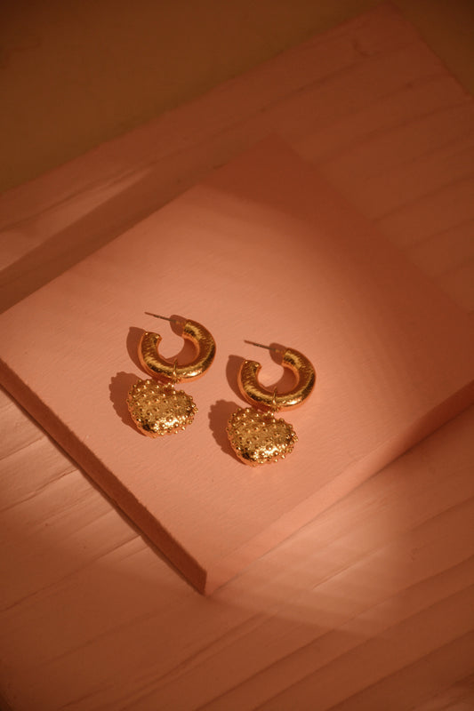 Chunky Oriana earrings  – Gold