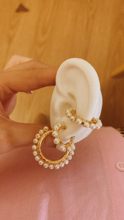 Tuscany Pearl ear cuff