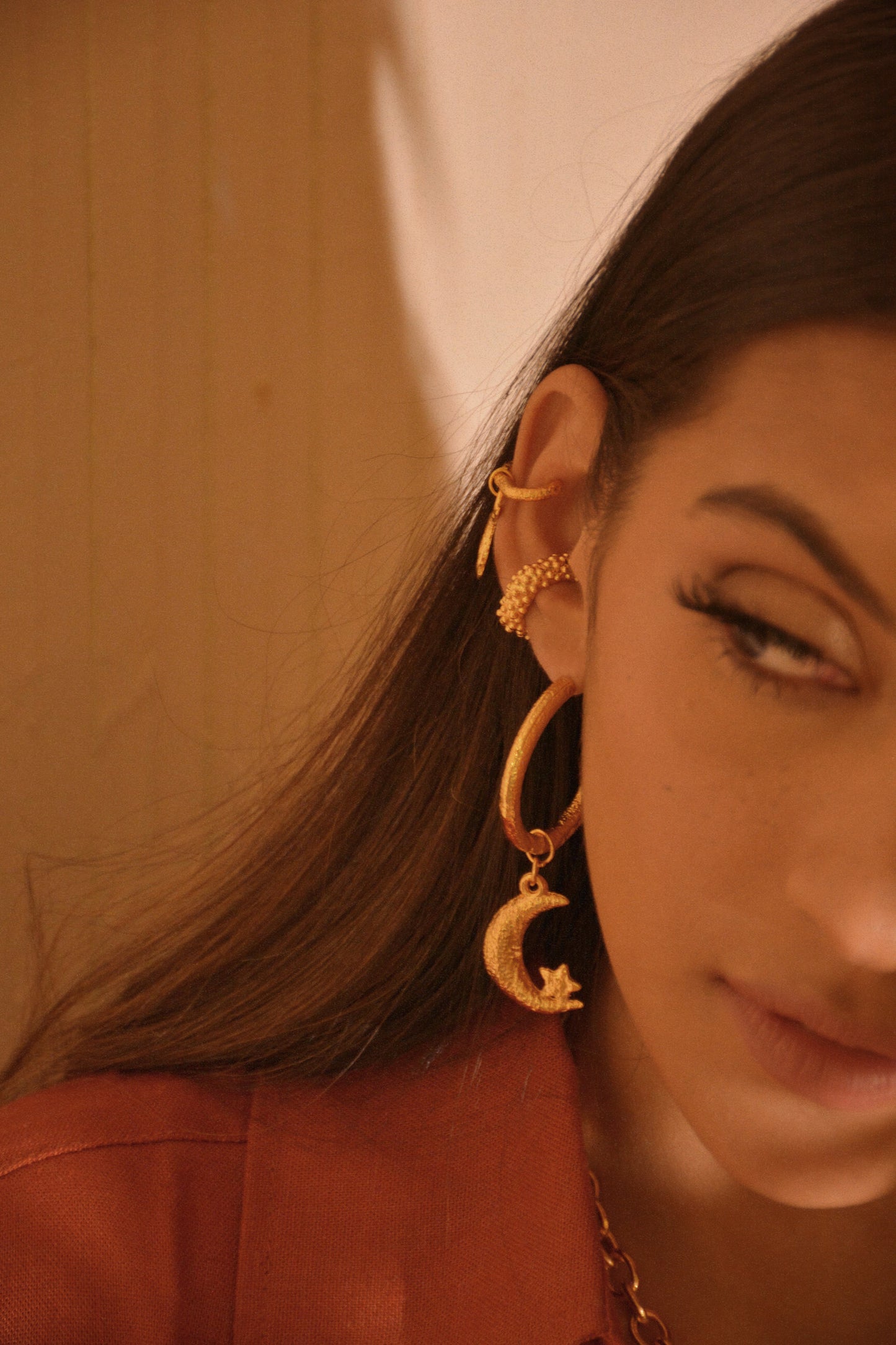 Capadoccia gold earrings