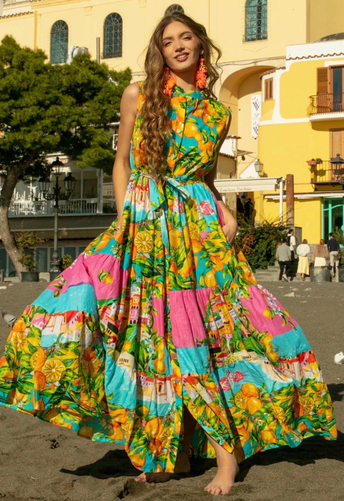 Dress Amalfi Coast Maxi - Pockets