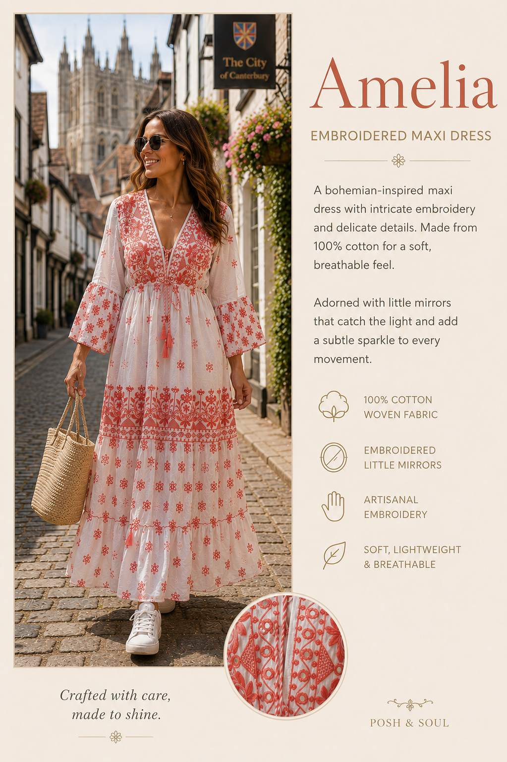 Amelia Embroidred dress