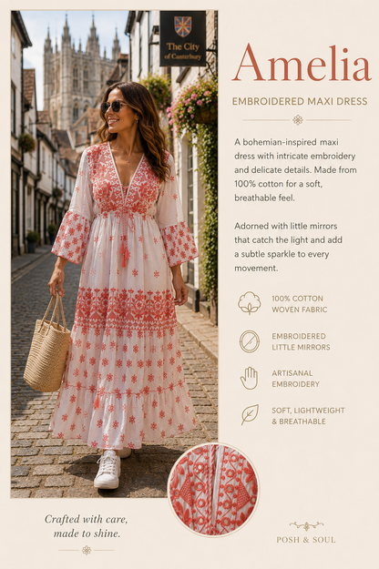 Amelia Embroidred dress