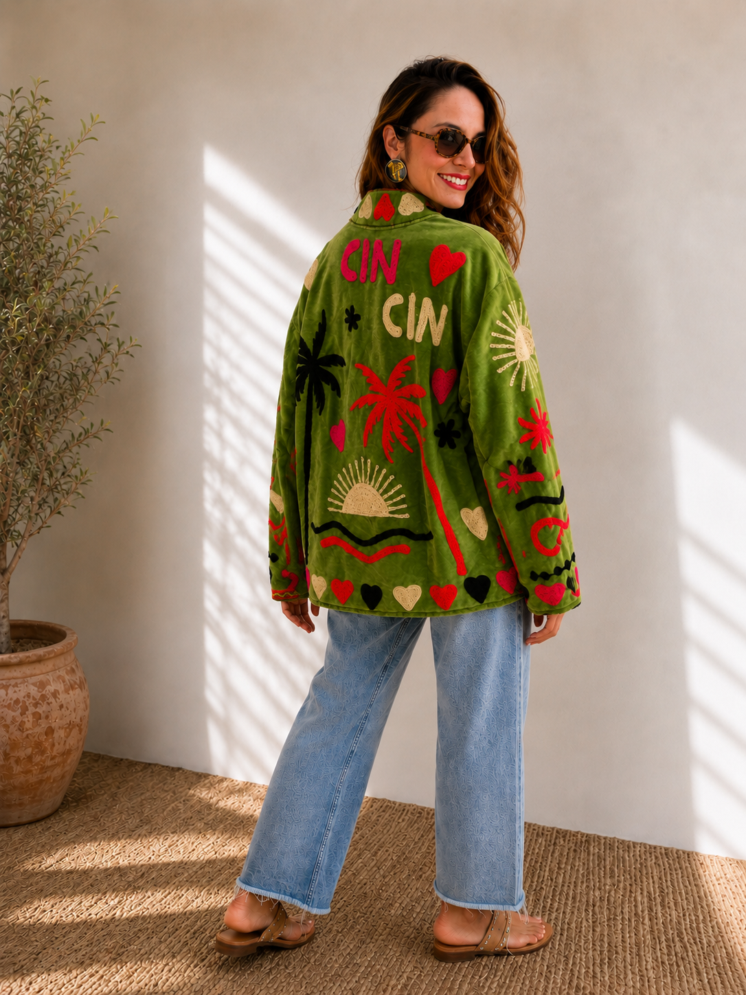Sunset Spritz Velvet Jacket