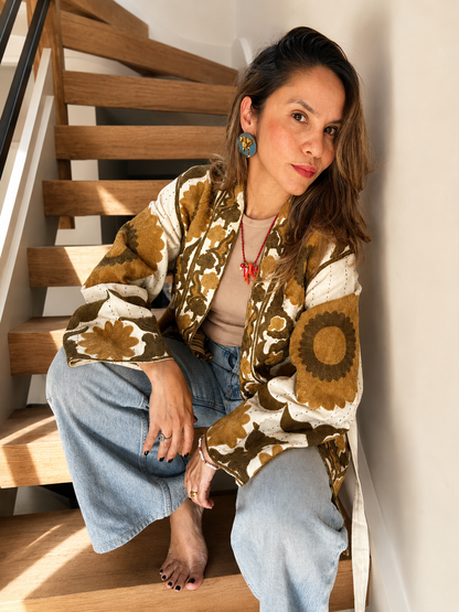 Golden Meadow Belted Jacket