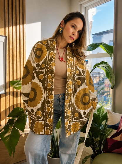 Golden Meadow Belted Jacket